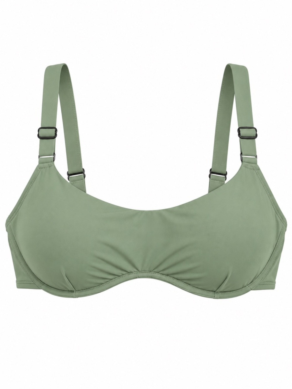 New - Athleta Palm Bra Cup Bikini Top in Green | Size 36B/C